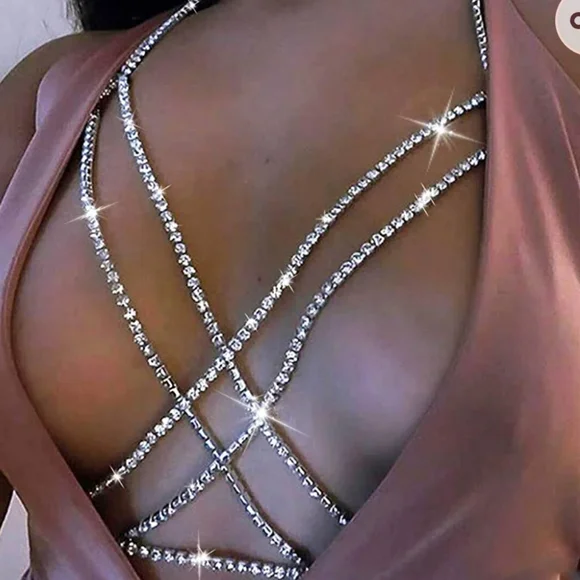 Sexy Rhinestone Body Bling Jewelry NWT - Picture 3 of 3